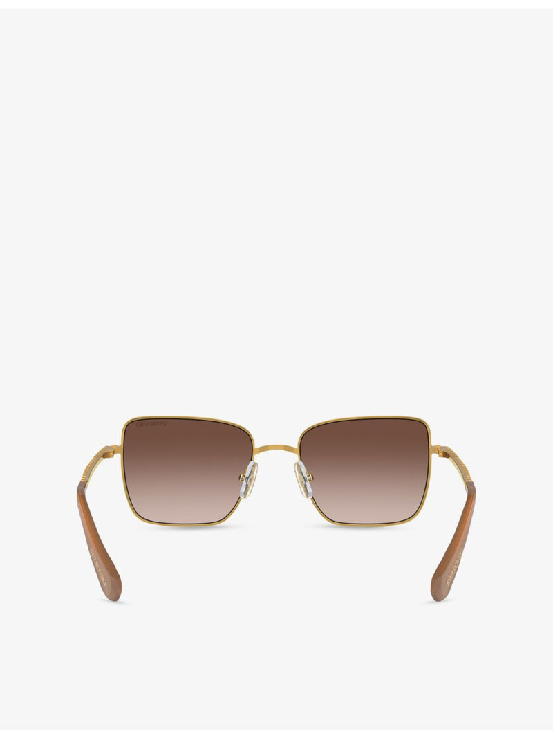 Swarovski square-frame metal sunglasses SK7015, UK version