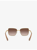 Swarovski square-frame metal sunglasses SK7015, UK version