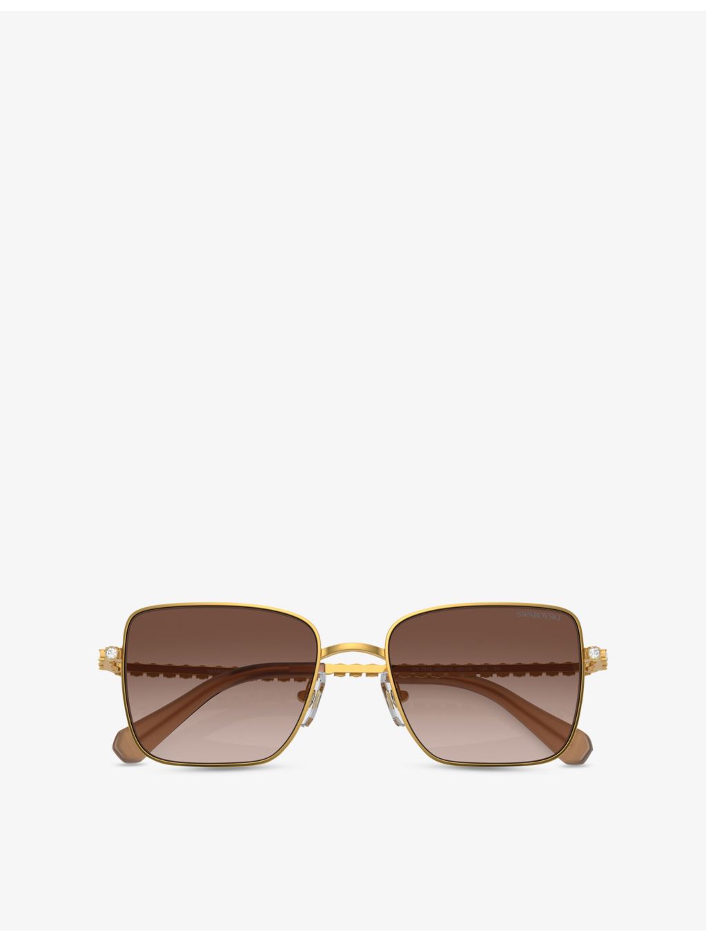 Swarovski square-frame metal sunglasses SK7015, UK version
