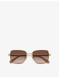 Swarovski square-frame metal sunglasses SK7015, UK version