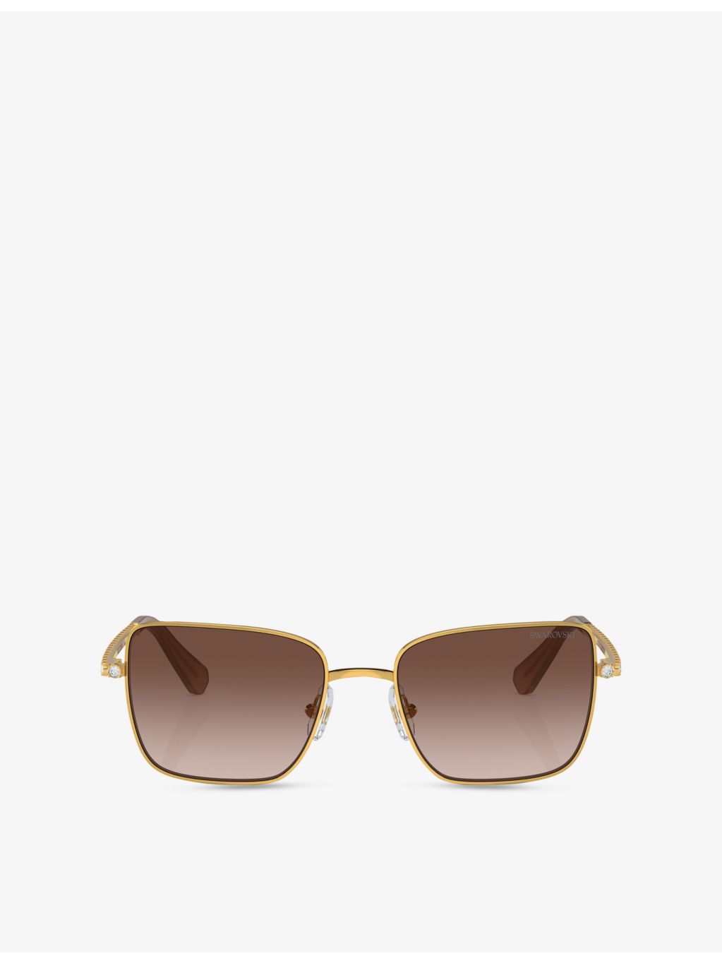 Swarovski square-frame metal sunglasses SK7015, UK version