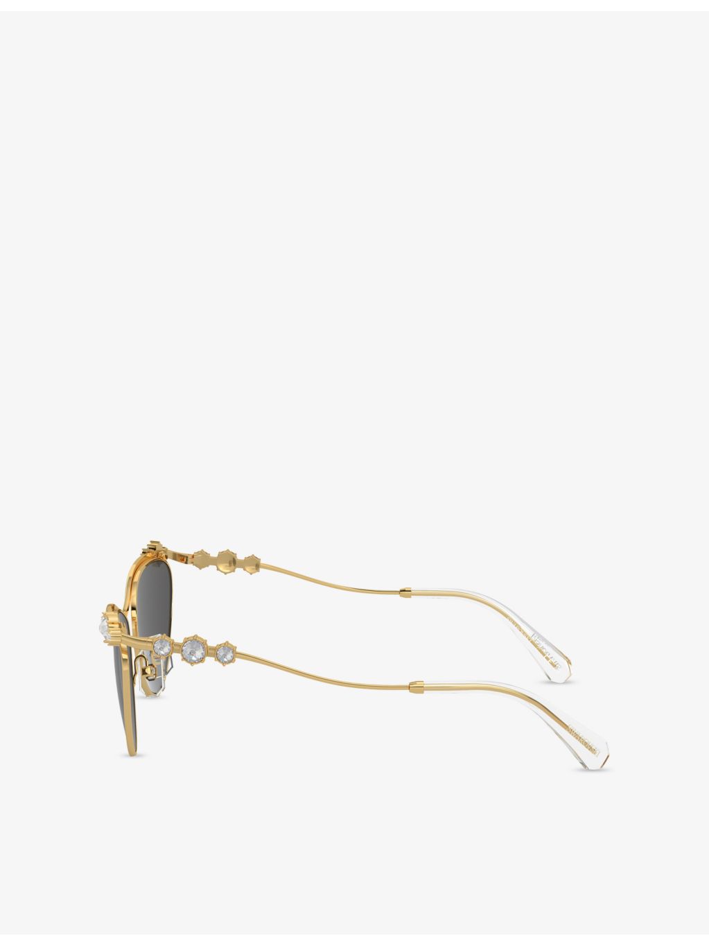 Swarovski sunglasses SK7017 oval-frame metal, UK version