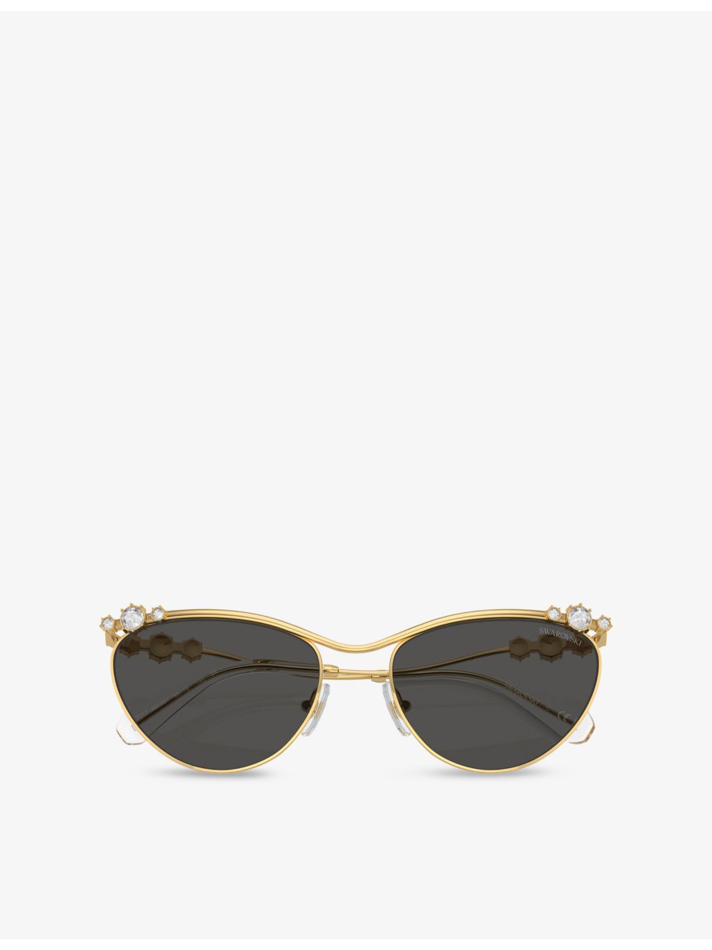 Swarovski sunglasses SK7017 oval-frame metal, UK version