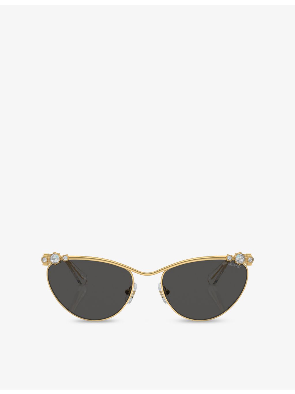 Swarovski sunglasses SK7017 oval-frame metal, UK version
