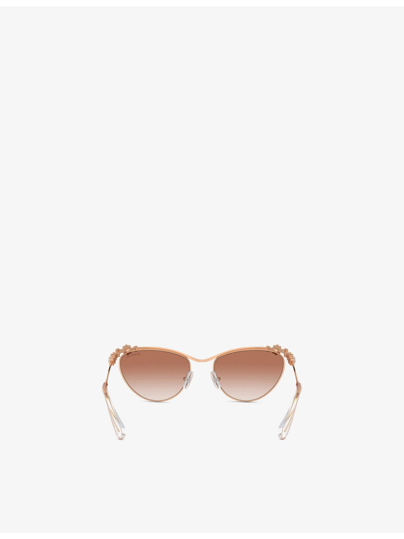 Swarovski oval frame metal sunglasses SK7017, UK version