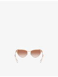 Swarovski oval frame metal sunglasses SK7017, UK version
