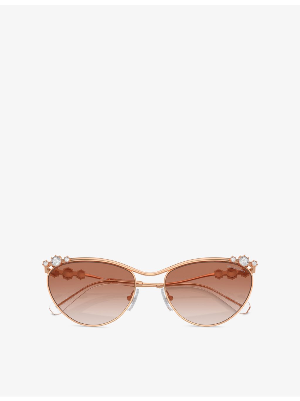 Swarovski oval frame metal sunglasses SK7017, UK version