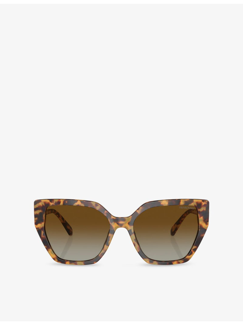 Swarovski SK6016 tortoiseshell acetate sunglasses, imported from the UK