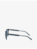 Oliver Peoples rectangle-frame acetate sunglasses, imported from the UK