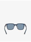 Oliver Peoples rectangle-frame acetate sunglasses, imported from the UK