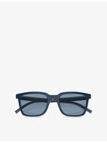Oliver Peoples rectangle-frame acetate sunglasses, imported from the UK