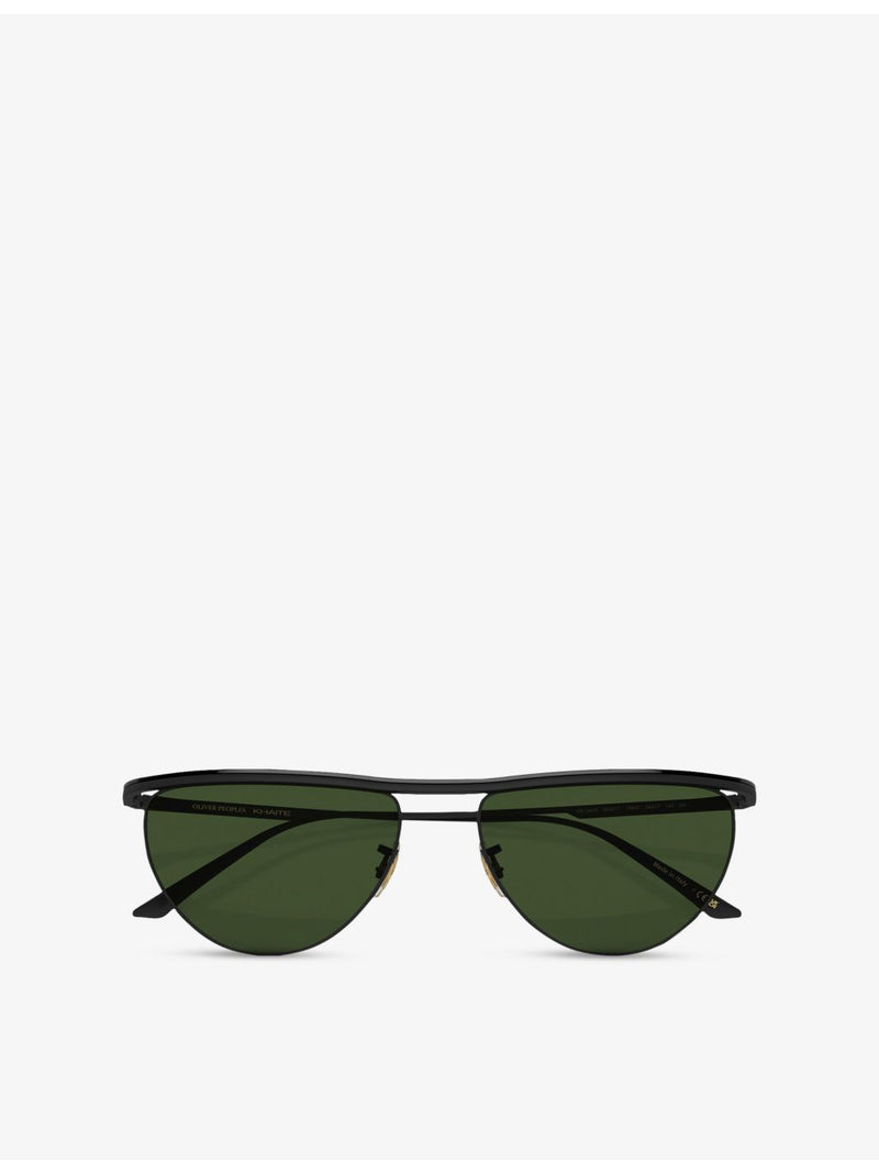 Oliver Peoples OV1342S 1984C round metal sunglasses, UK version