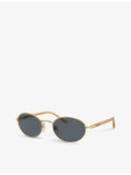 Persol PO1018S round-frame metal sunglasses (British brand)