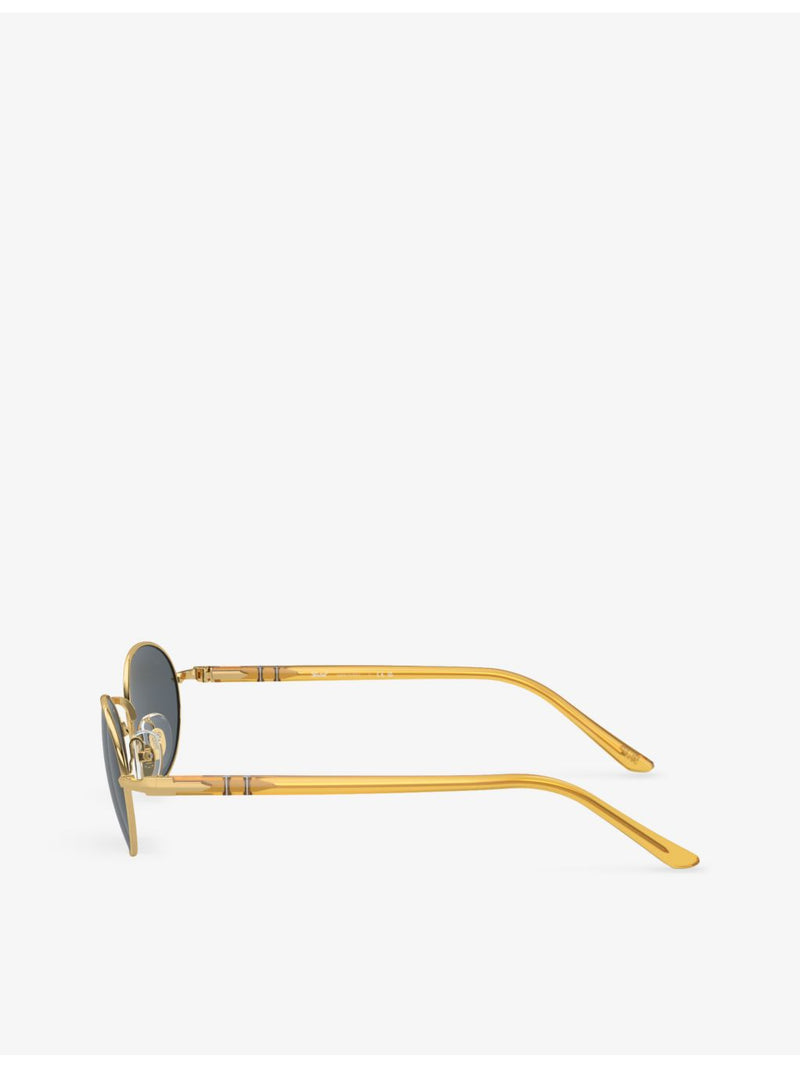 Persol PO1018S round-frame metal sunglasses (British brand)