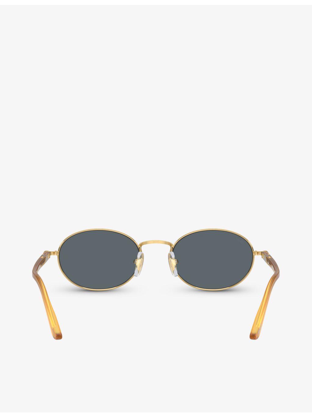 Persol PO1018S round-frame metal sunglasses (British brand)