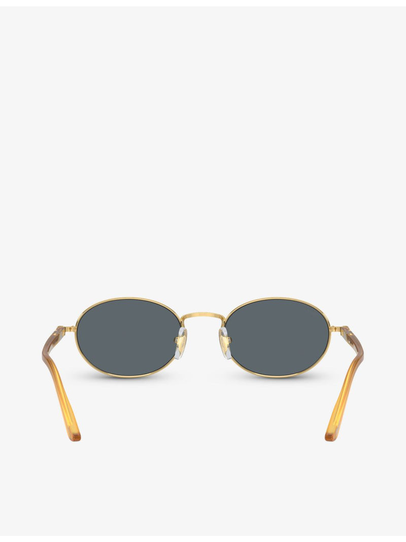 Persol PO1018S round-frame metal sunglasses (British brand)
