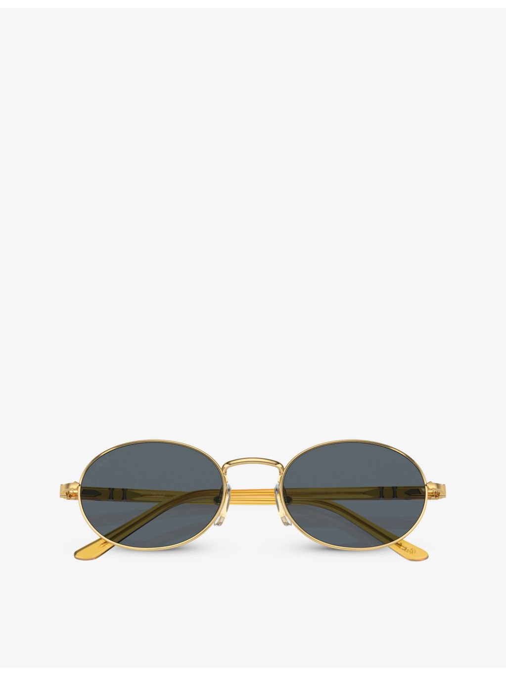 Persol PO1018S round-frame metal sunglasses (British brand)