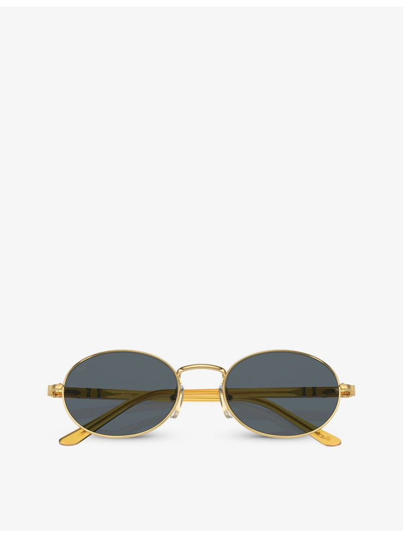 Persol PO1018S round-frame metal sunglasses (British brand)