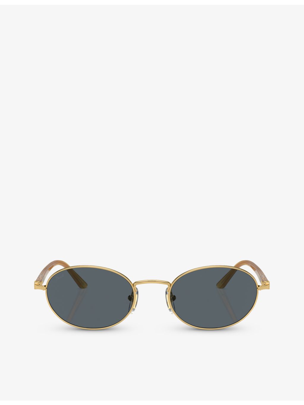 Persol PO1018S round-frame metal sunglasses (British brand)