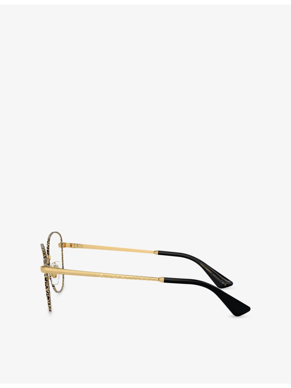 Dolce & Gabbana DG1355 round metal optical glasses, UK version