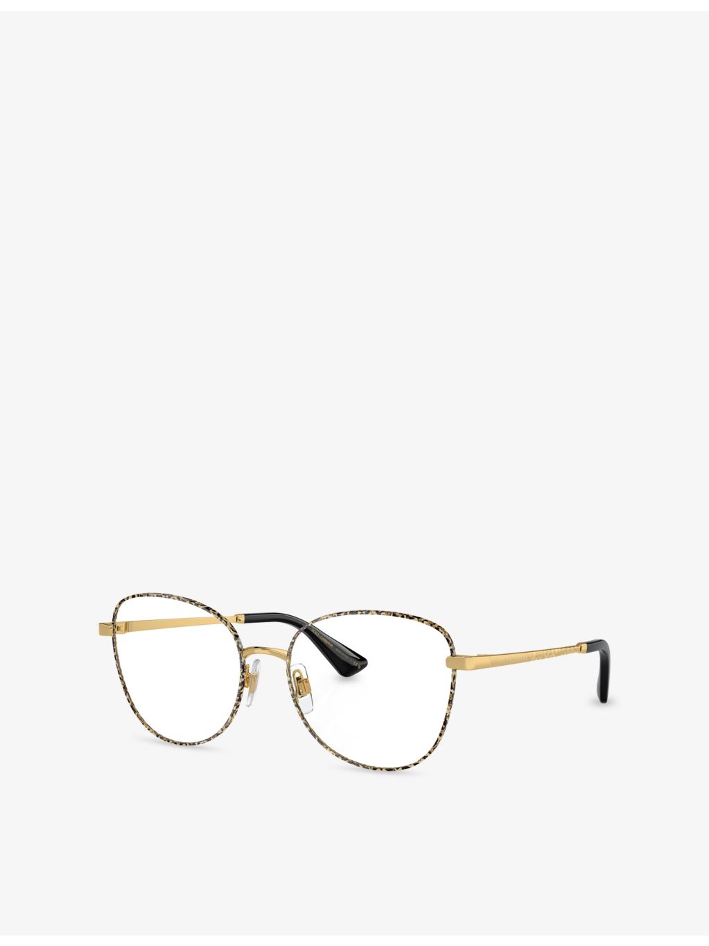 Dolce & Gabbana DG1355 round metal optical glasses, UK version