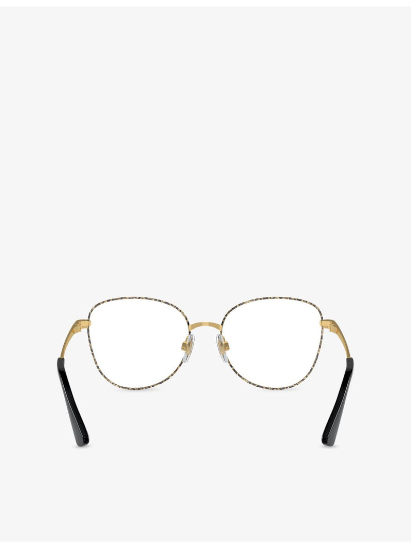 Dolce & Gabbana DG1355 round metal optical glasses, UK version