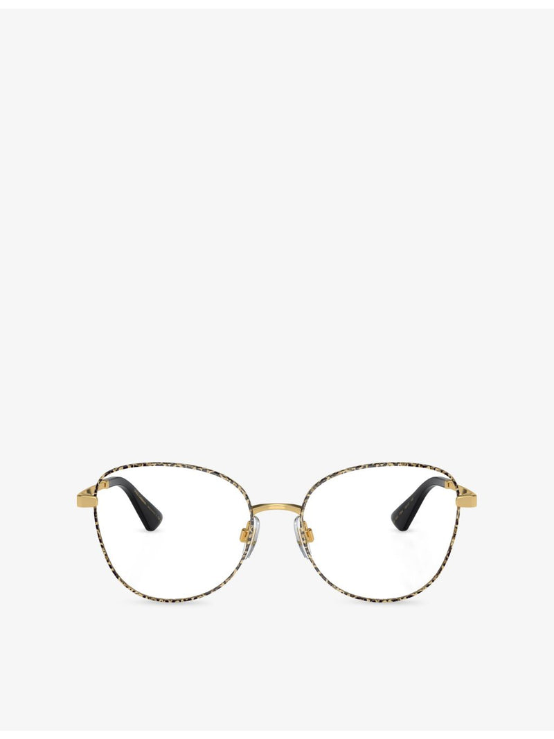 Dolce & Gabbana DG1355 round metal optical glasses, UK version
