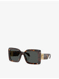 Versace butterfly-frame acetate sunglasses with gold-tone hardware - British product