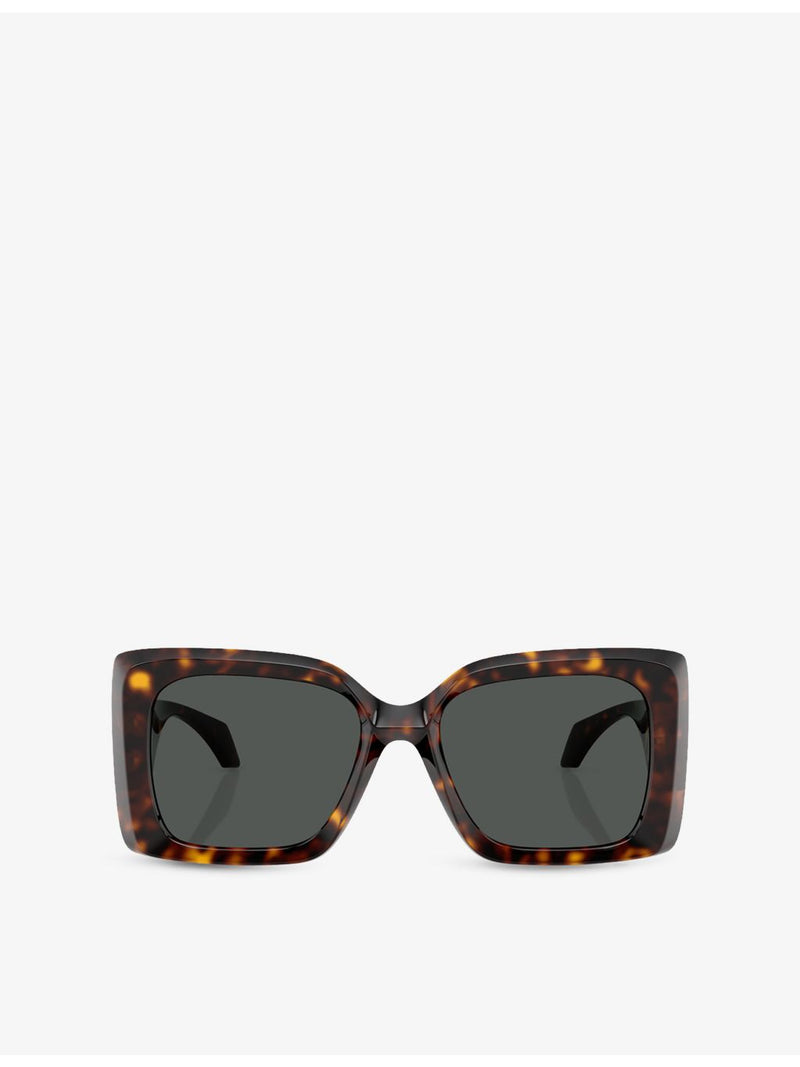 Versace butterfly-frame acetate sunglasses with gold-tone hardware - British product