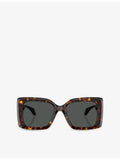Versace butterfly-frame acetate sunglasses with gold-tone hardware - British product