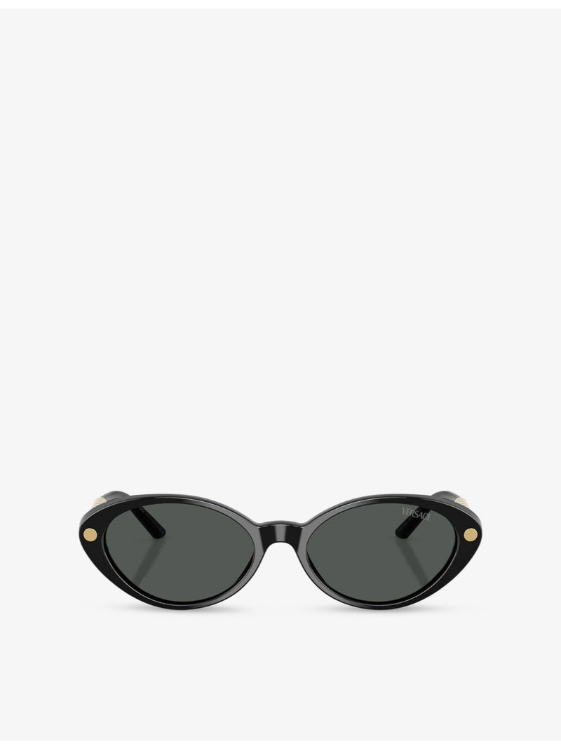 Versace sunglasses VE4469 oval-frame acetate, UK version