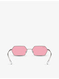 Ray-Ban Yevi metal sunglasses irregular frame, imported from the UK