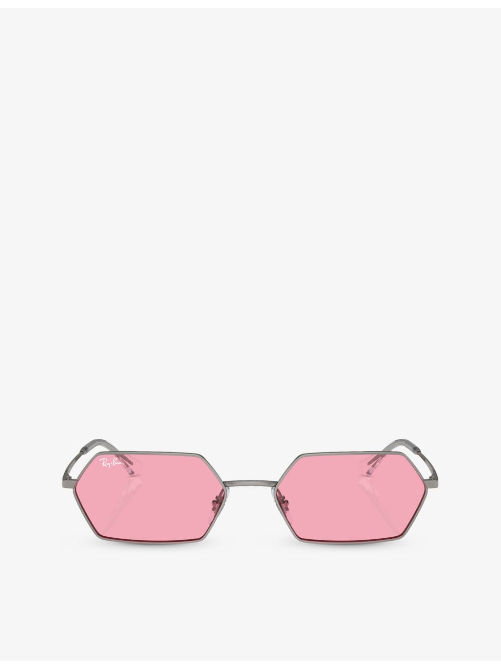 Ray-Ban Yevi metal sunglasses irregular frame, imported from the UK