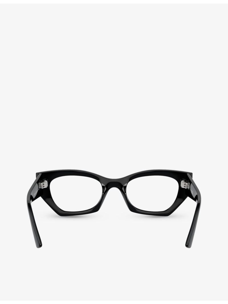 Ray-Ban Zena round acetate optical glasses, UK version