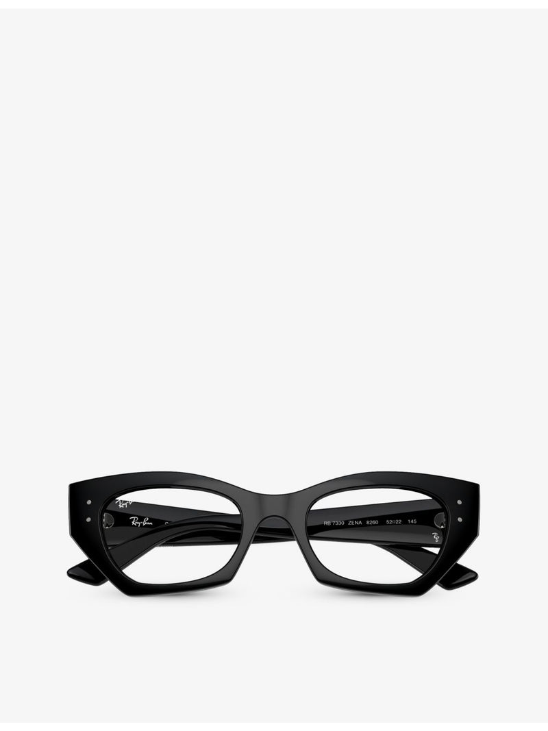 Ray-Ban Zena round acetate optical glasses, UK version
