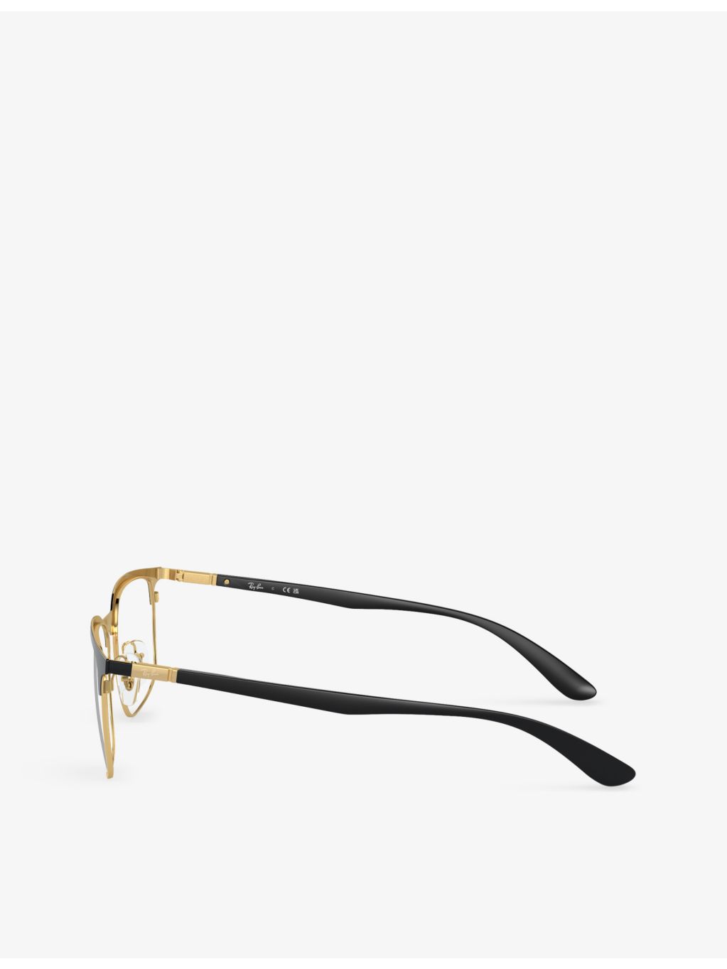 Ray-Ban RX6518 square-frame metal optical glasses, imported from the UK