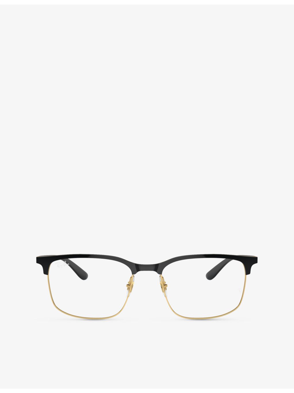 Ray-Ban RX6518 square-frame metal optical glasses, imported from the UK