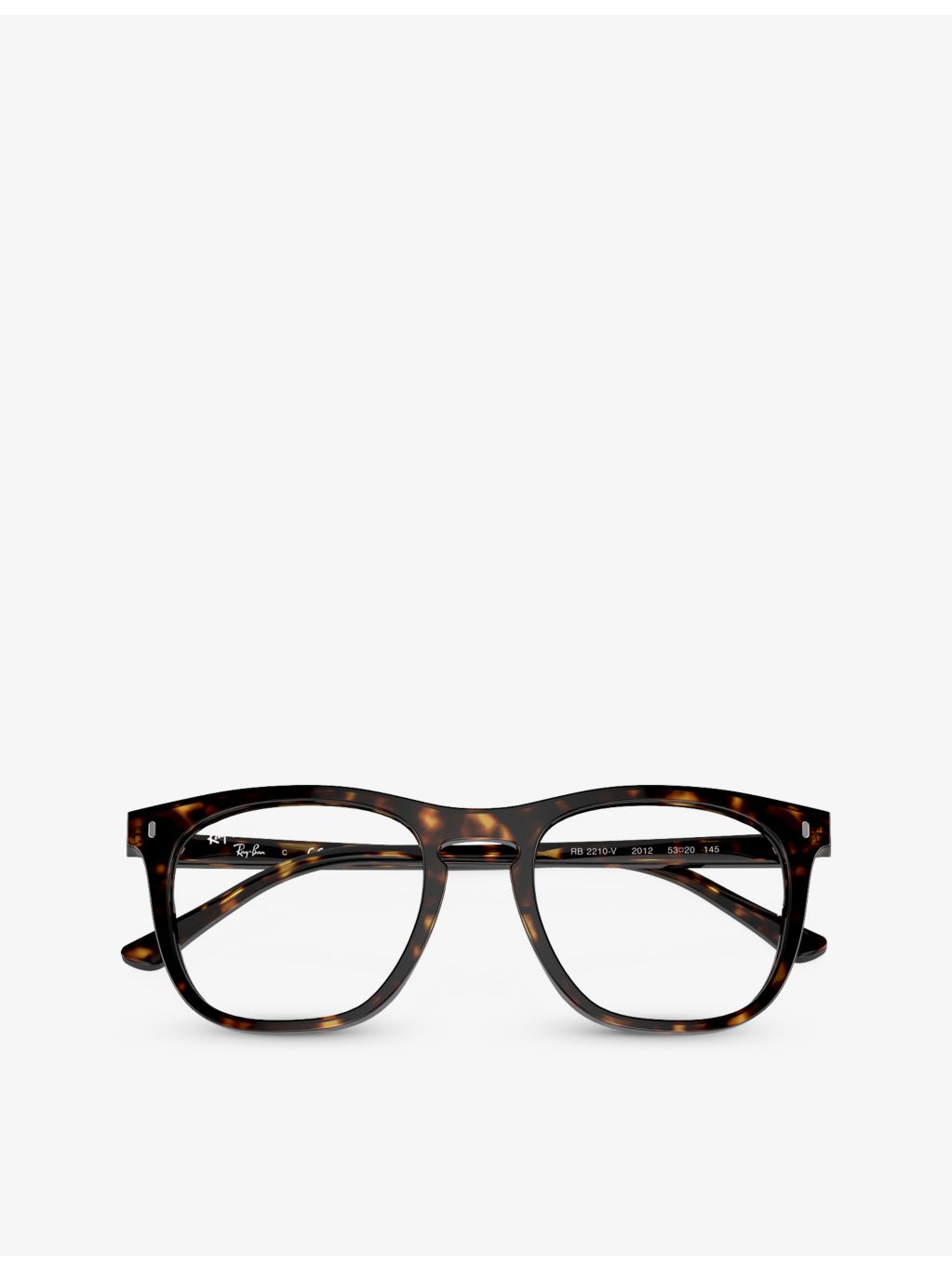 Ray-Ban RX2210V square-frame acetate optical glasses (British brand)