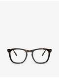 Ray-Ban RX2210V square-frame acetate optical glasses (British brand)