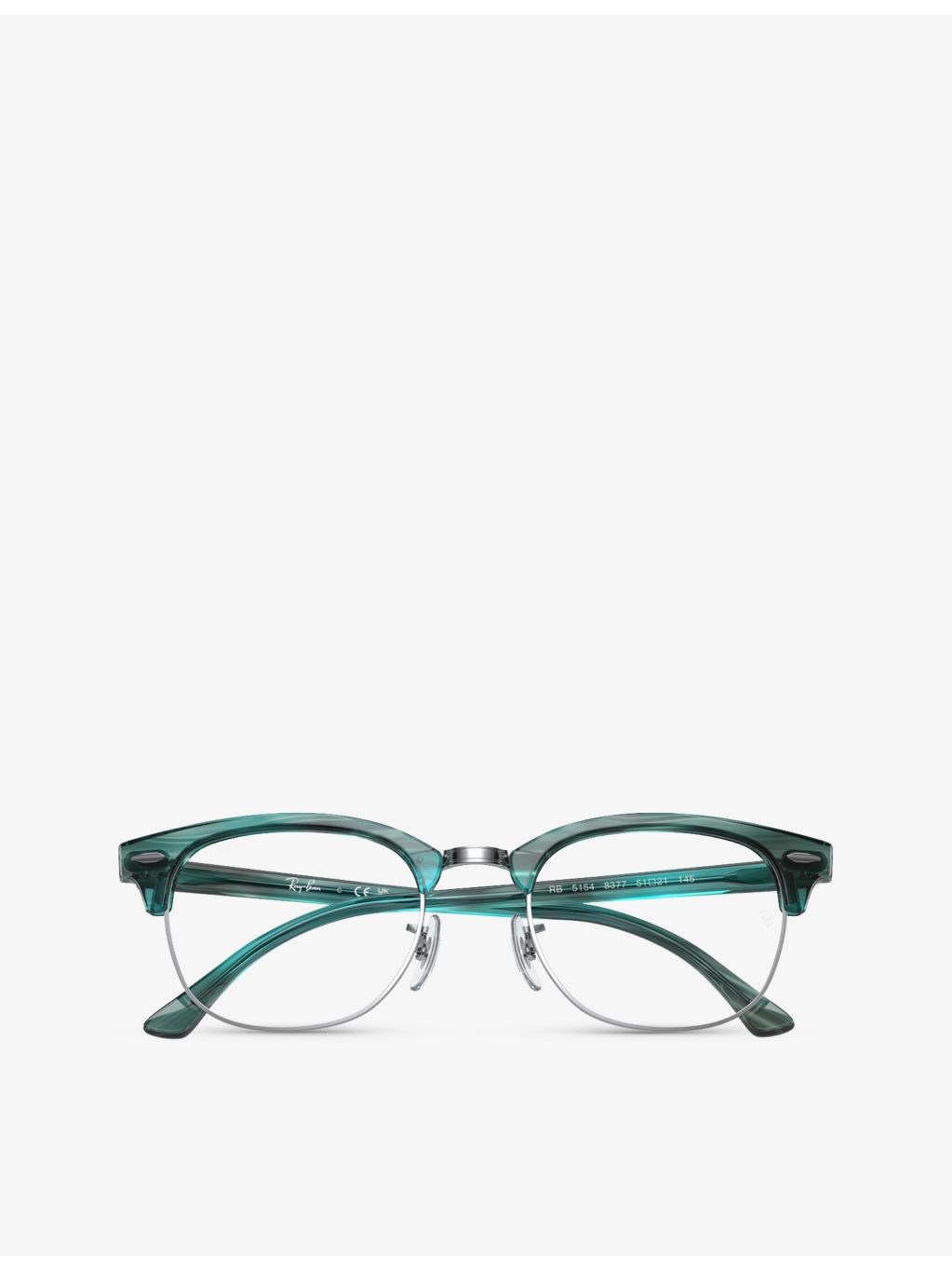 Ray-Ban Clubmaster RX5154 square-frame acetate optical glasses (British brand)