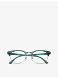 Ray-Ban Clubmaster RX5154 square-frame acetate optical glasses (British brand)