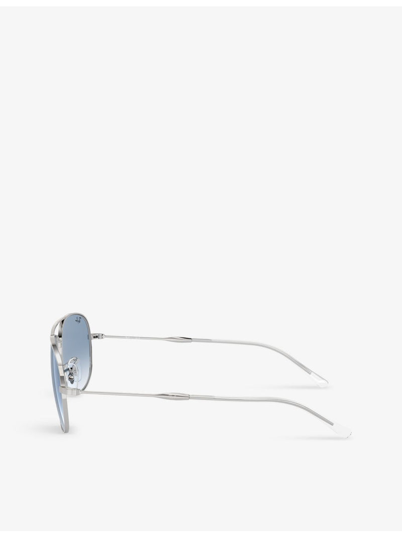 Ray-Ban RB3735 pilot-frame metal sunglasses (British brand)