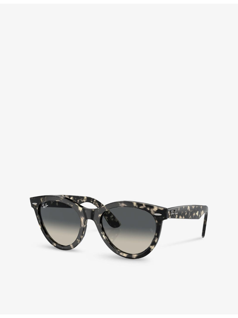 Ray-Ban RB2241 Wayfarer Way round-frame propionate sunglasses, imported from the UK