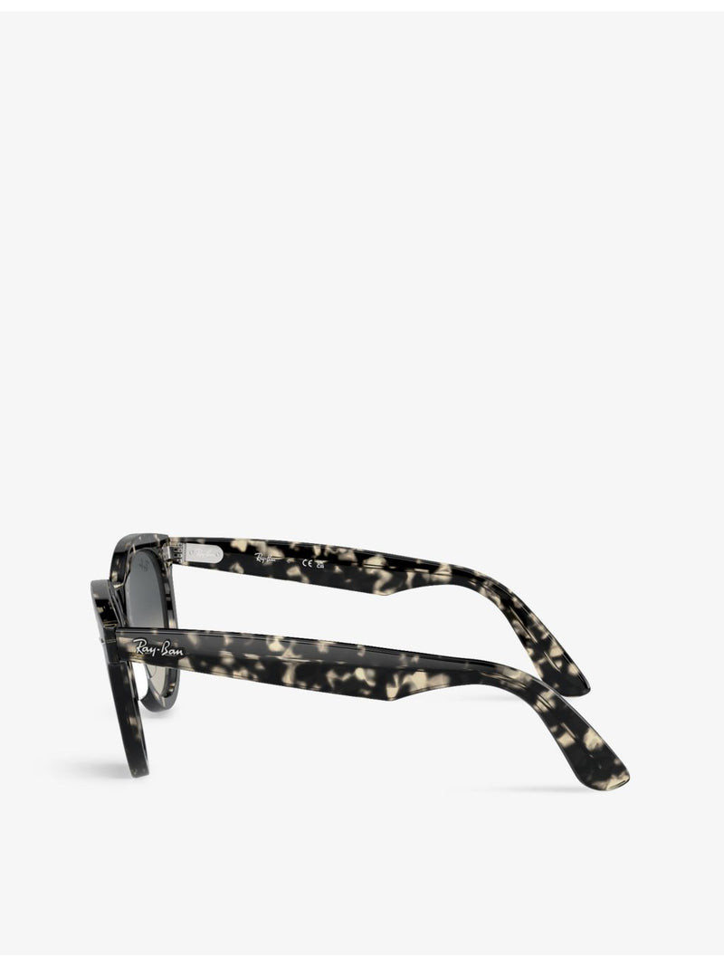 Ray-Ban RB2241 Wayfarer Way round-frame propionate sunglasses, imported from the UK