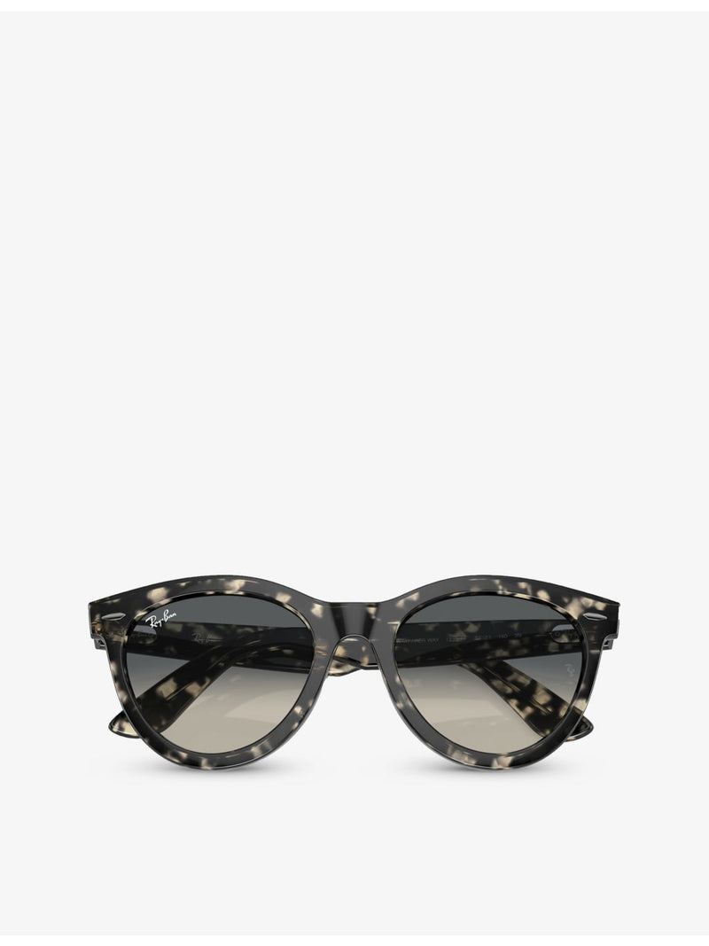 Ray-Ban RB2241 Wayfarer Way round-frame propionate sunglasses, imported from the UK