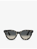 Ray-Ban RB2241 Wayfarer Way round-frame propionate sunglasses, imported from the UK