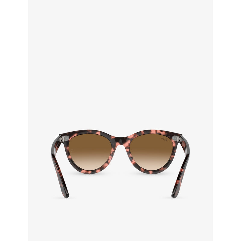 Ray-Ban Wayfarer Way round-frame propionate sunglasses, imported from the UK