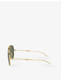 Ray-Ban Old Aviator metal sunglasses 5.2cm, imported from the UK
