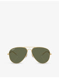 Ray-Ban Old Aviator metal sunglasses 5.2cm, imported from the UK