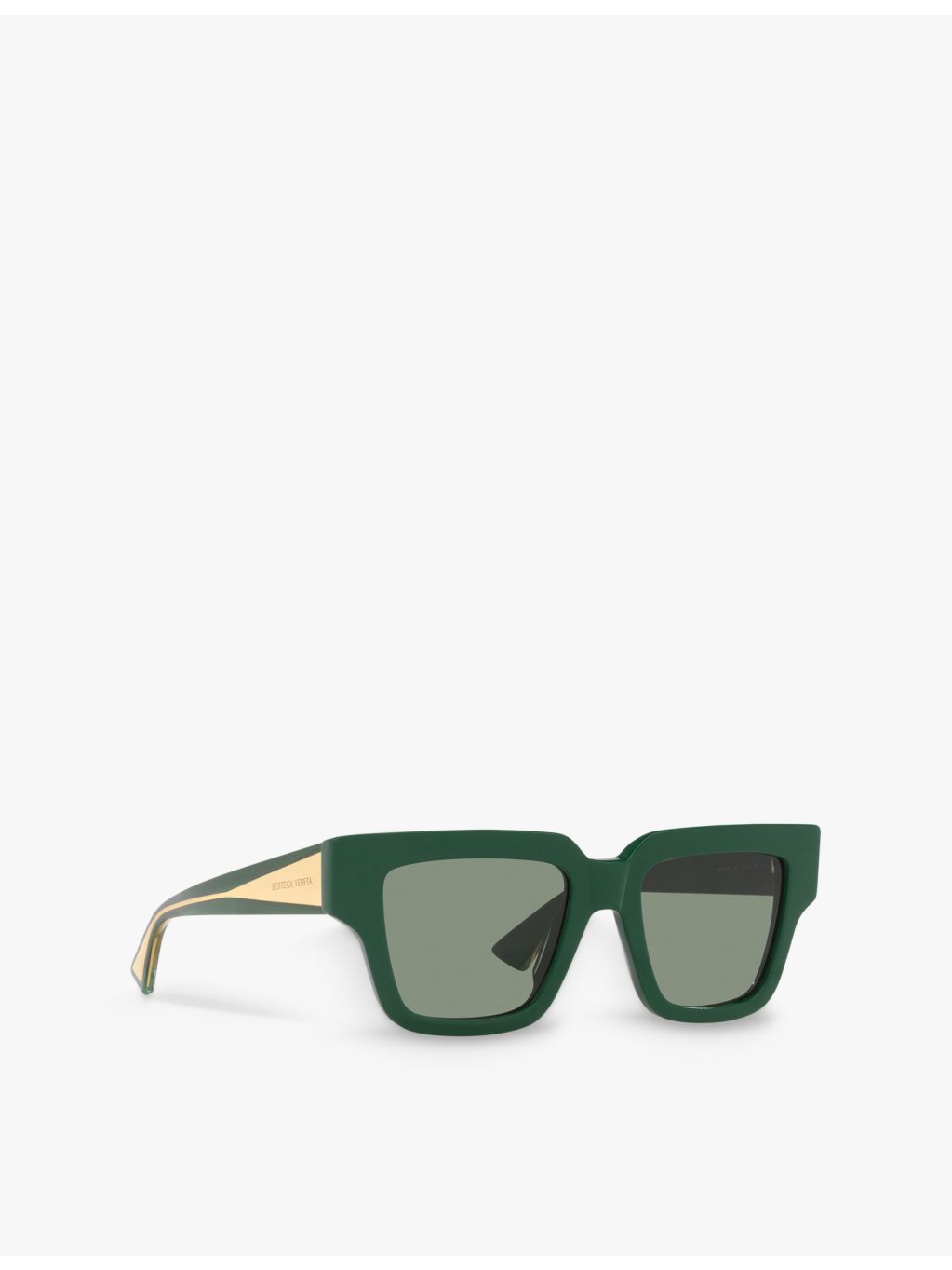 Bottega Veneta rectangle frame acetate sunglasses, UK version